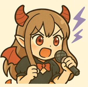 ラップバトルでdisってくる悪魔ロン毛ガール