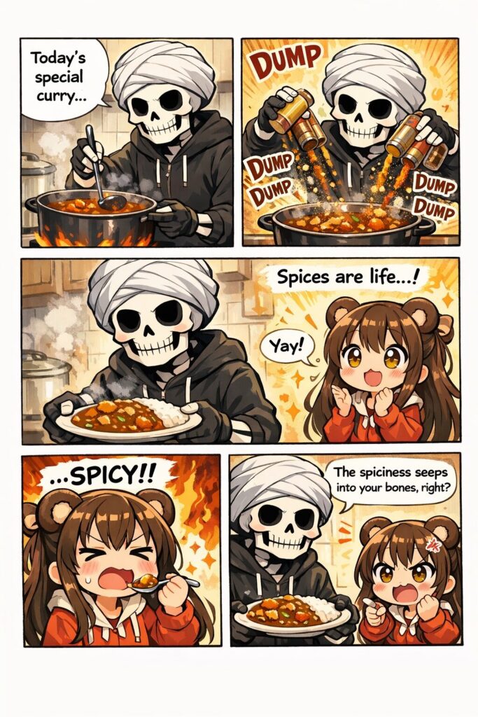 カレーのマンガ