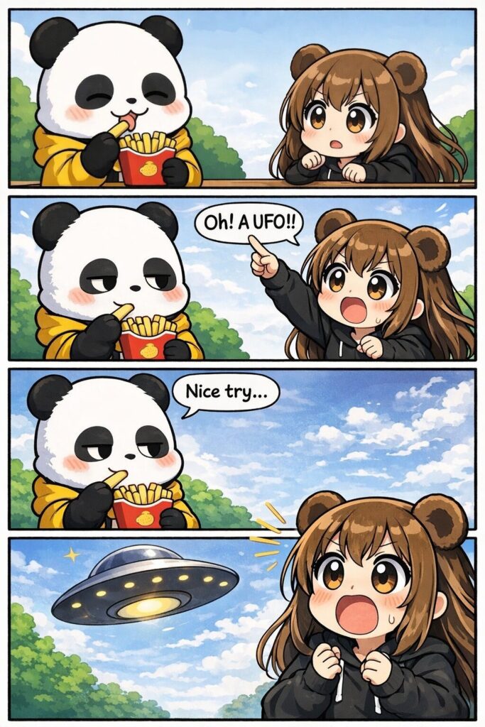 ひっかけでUFOって言ったらほんとにいた