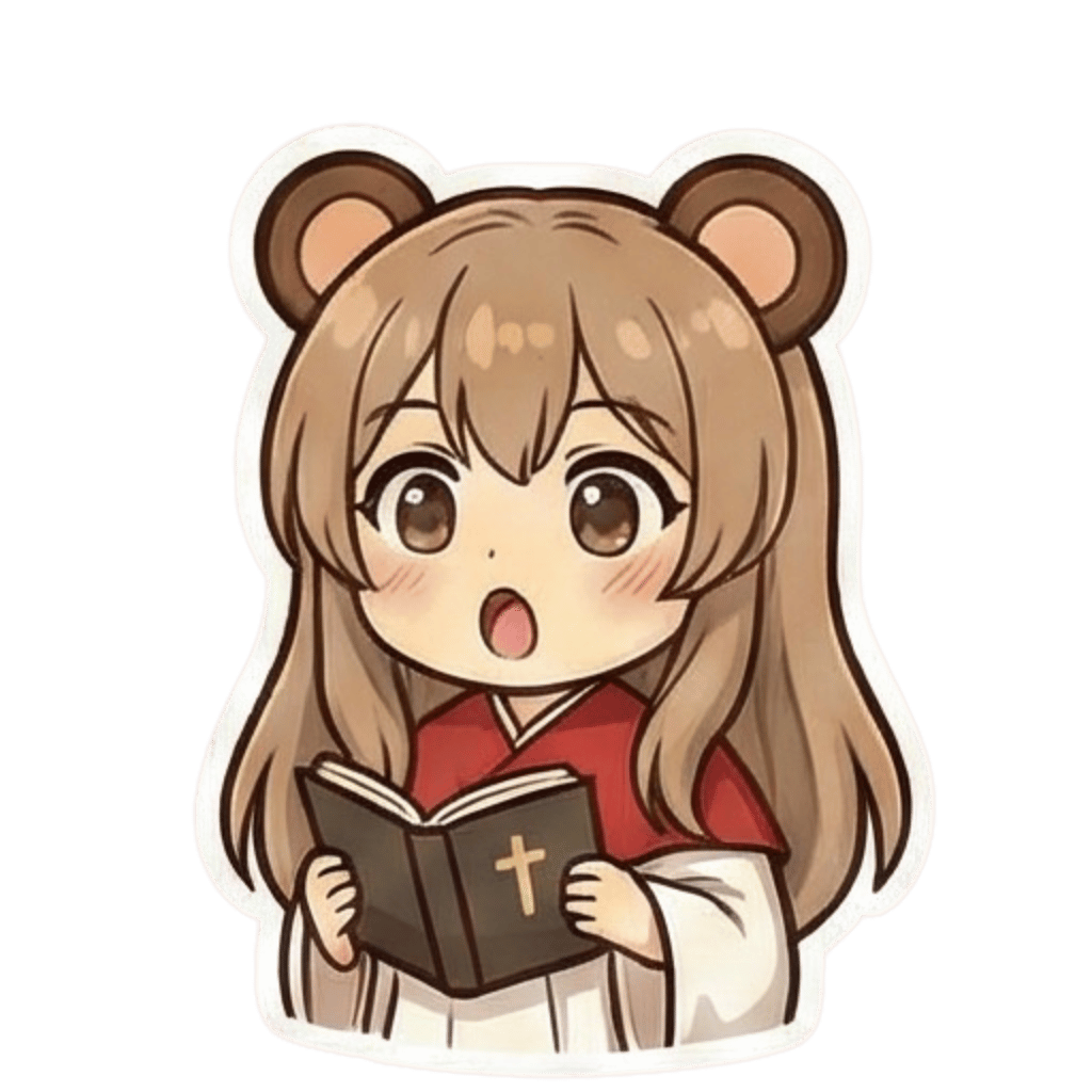 聖歌歌う熊耳ロン毛ガール