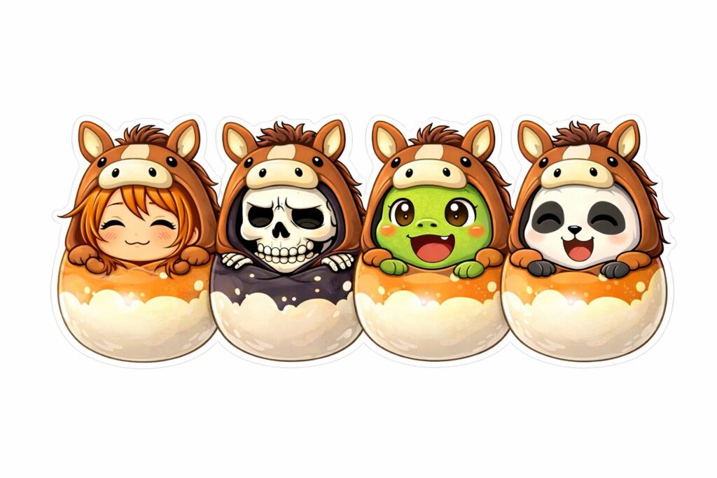 うまたまごの４人