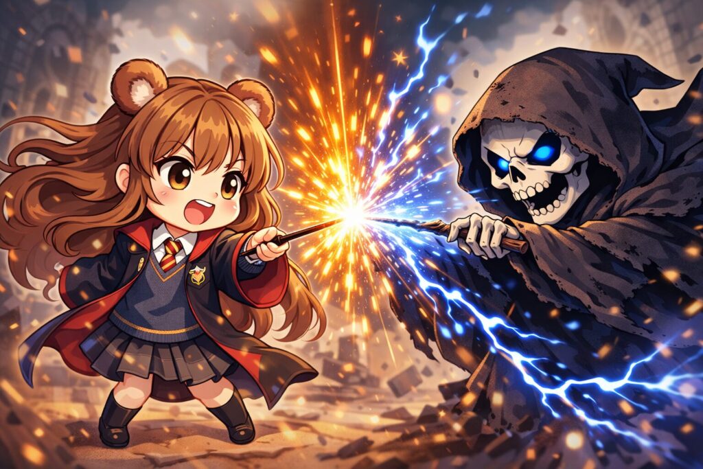 魔法のぶつかりあい