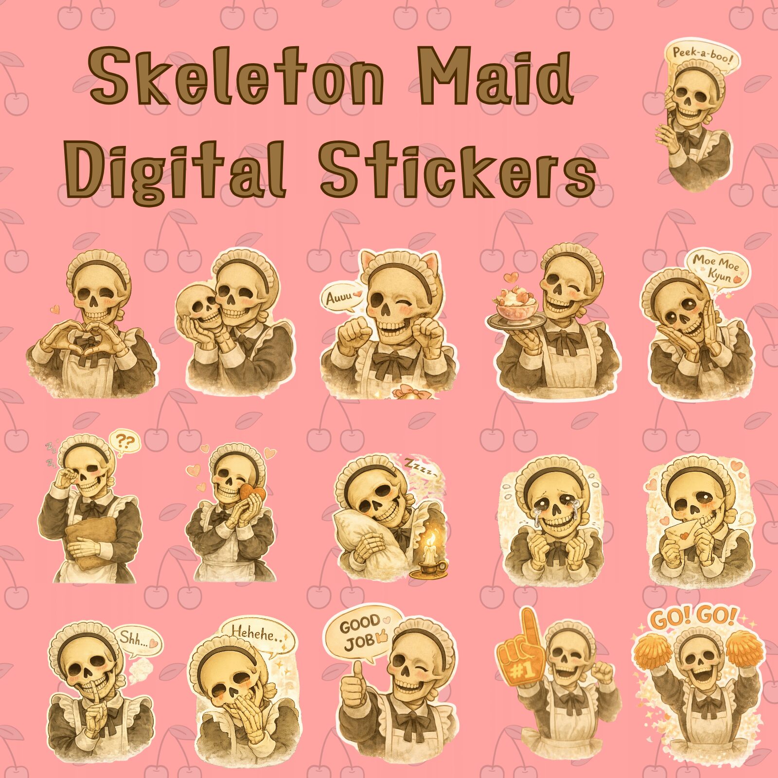Skeleton Maid Digital Stickers vol.1一覧