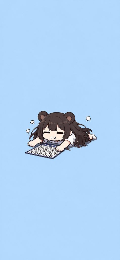 ビンゴがあたらずプンスカな熊耳ロン毛ガール
